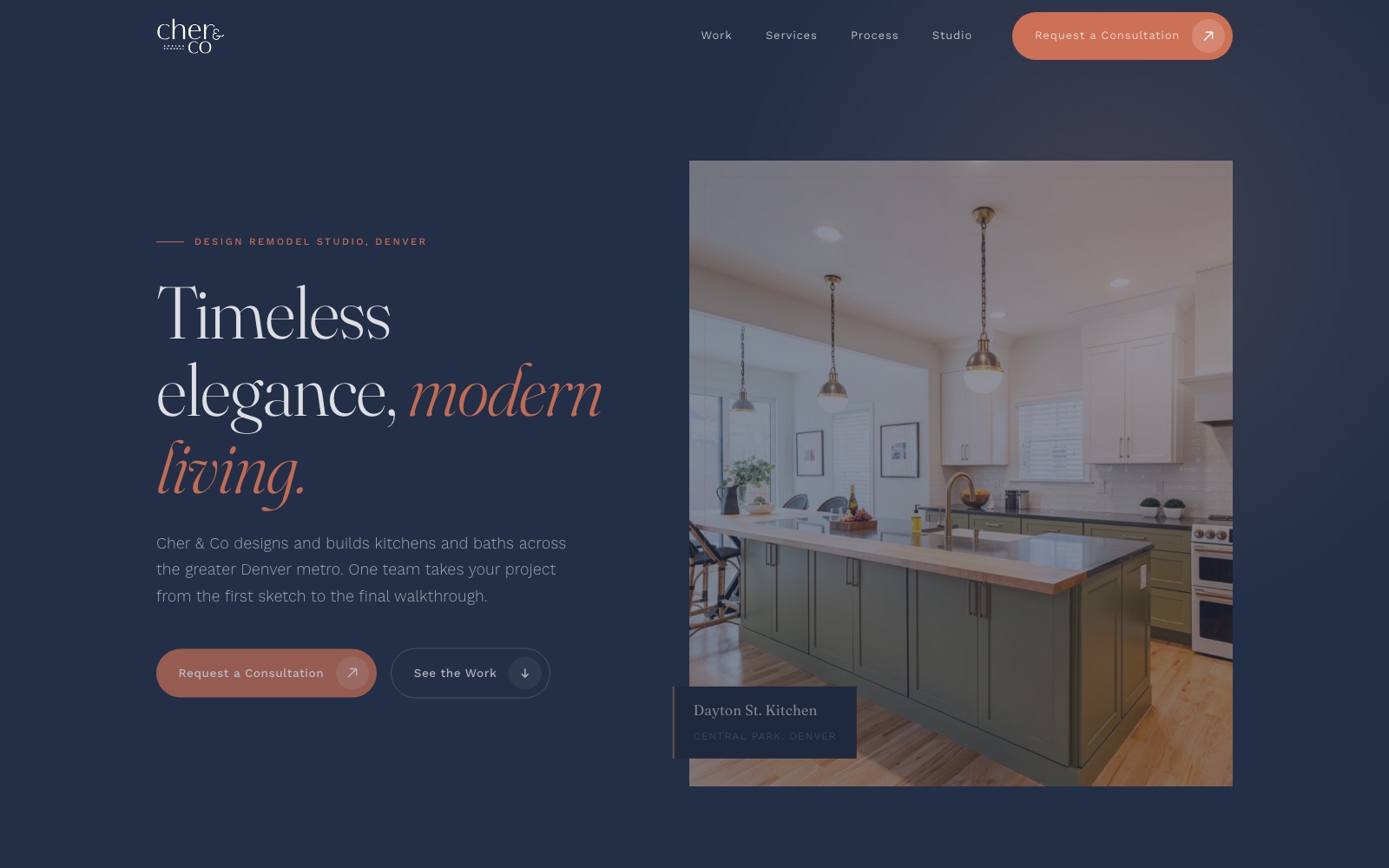 The new Cher & Co homepage concept